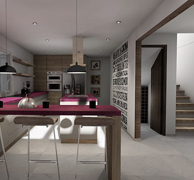 render propuesta para remodelacion en fraccionamiento sauces en metepec estado de mexico