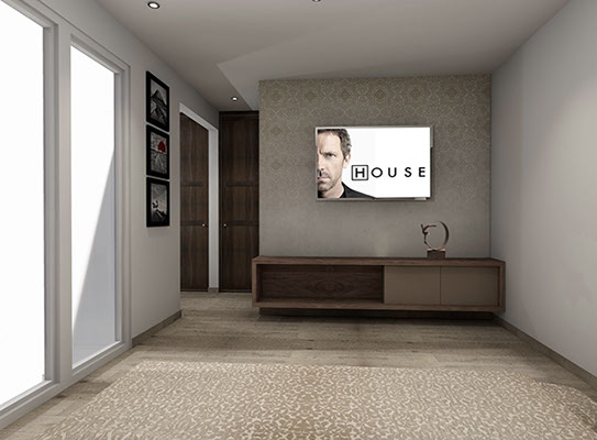 render propuesta para remodelacion de recamara en fraccionamiento residencial el castaño