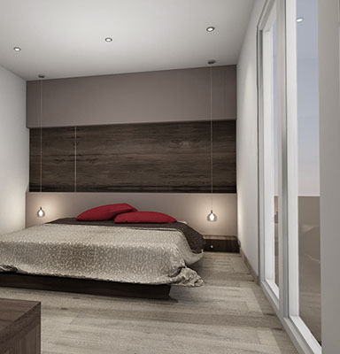 render propuesta para remodelacion de recamara en fraccionamiento residencial el castaño