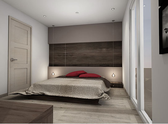 render propuesta para remodelacion de recamara en fraccionamiento residencial el castaño