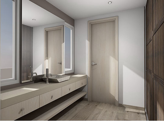 render propuesta para remodelacion de baño en fraccionamiento residencial el castaño metepec