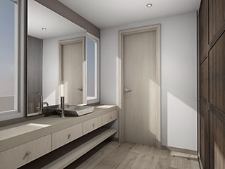 render propuesta para remodelacion de baño en fraccionamiento residencial el castaño metepec