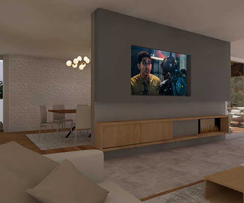 Render propuesta sala comedor para proyecto Sauces metepec