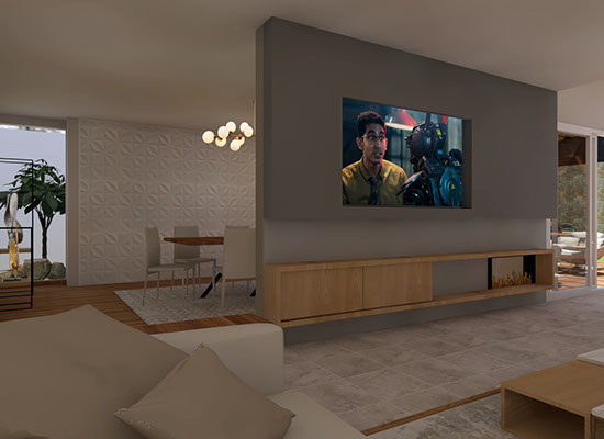 Render propuesta sala comedor para proyecto Sauces metepec