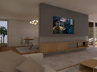 Render propuesta sala comedor para proyecto Sauces metepec