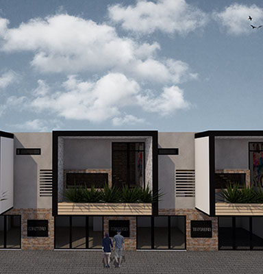 Render propuesta para proyecto Albarran en Toluca estado de mexico 