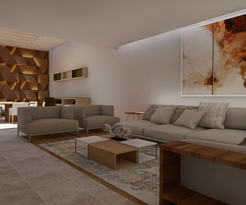 Sala Proyecto fraccionamiento Sauces Metepec