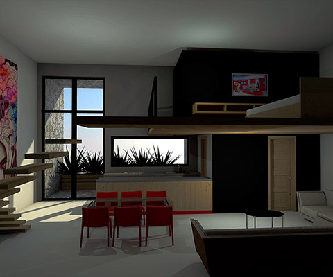 Interior proyecto arquitectonico albarran Toluca