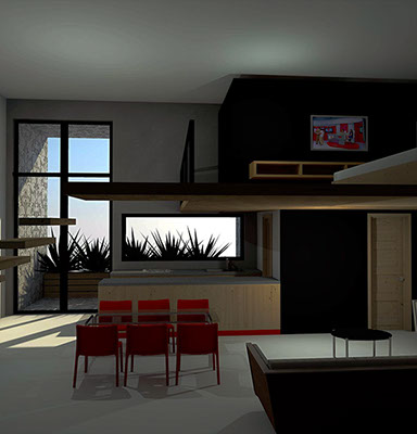 Interior proyecto arquitectonico albarran Toluca