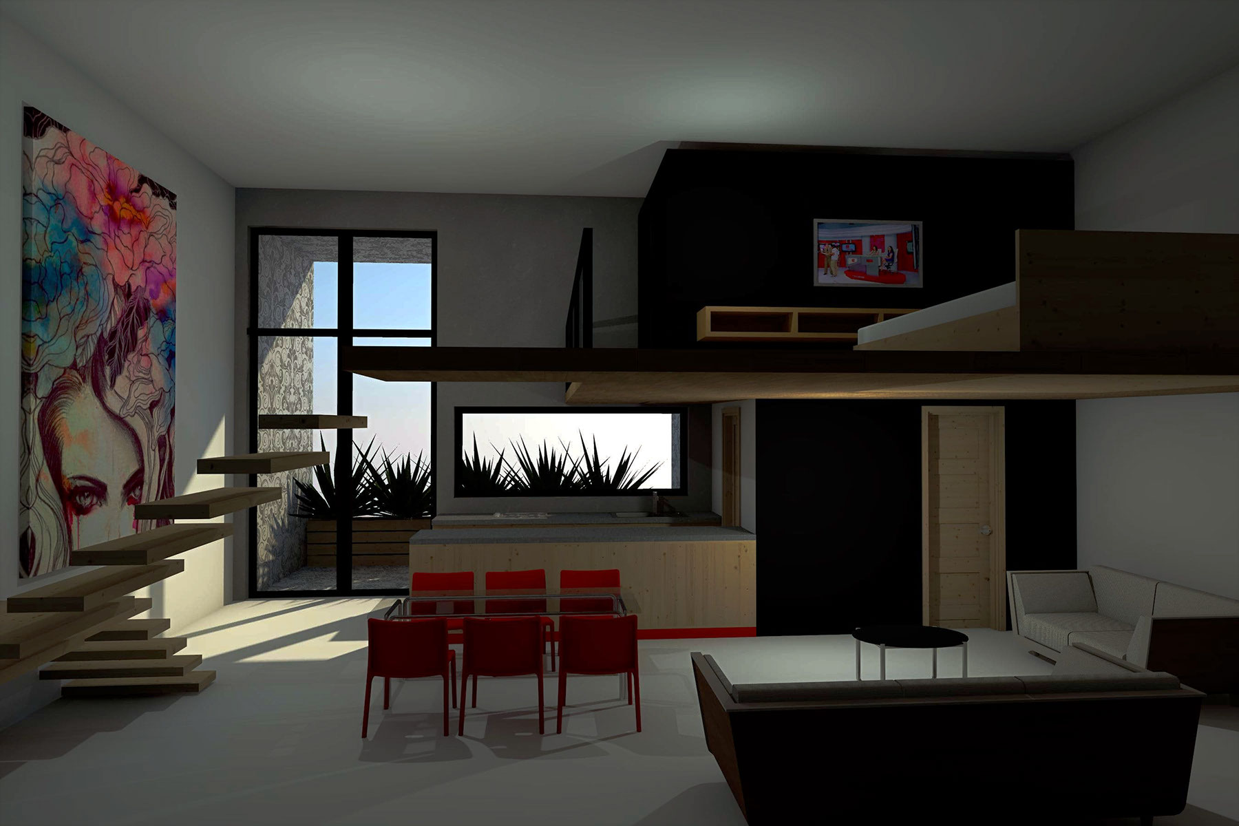 Interior proyecto arquitectonico albarran Toluca