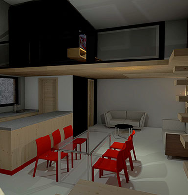 Interior proyecto arquitectonico albarran Toluca