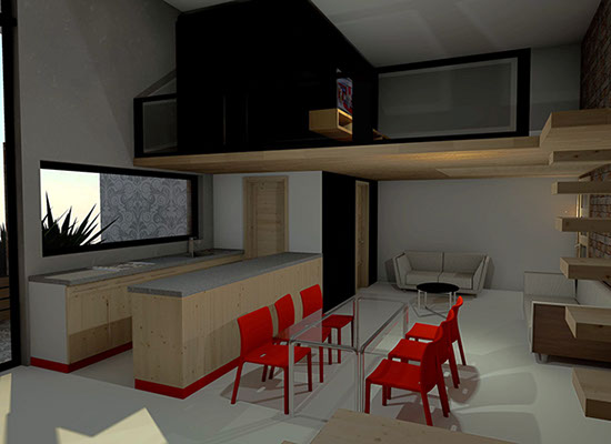 Interior proyecto arquitectonico albarran Toluca